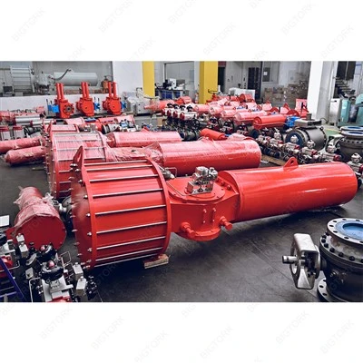 Pneumatiskt vridspjällsventilställdon